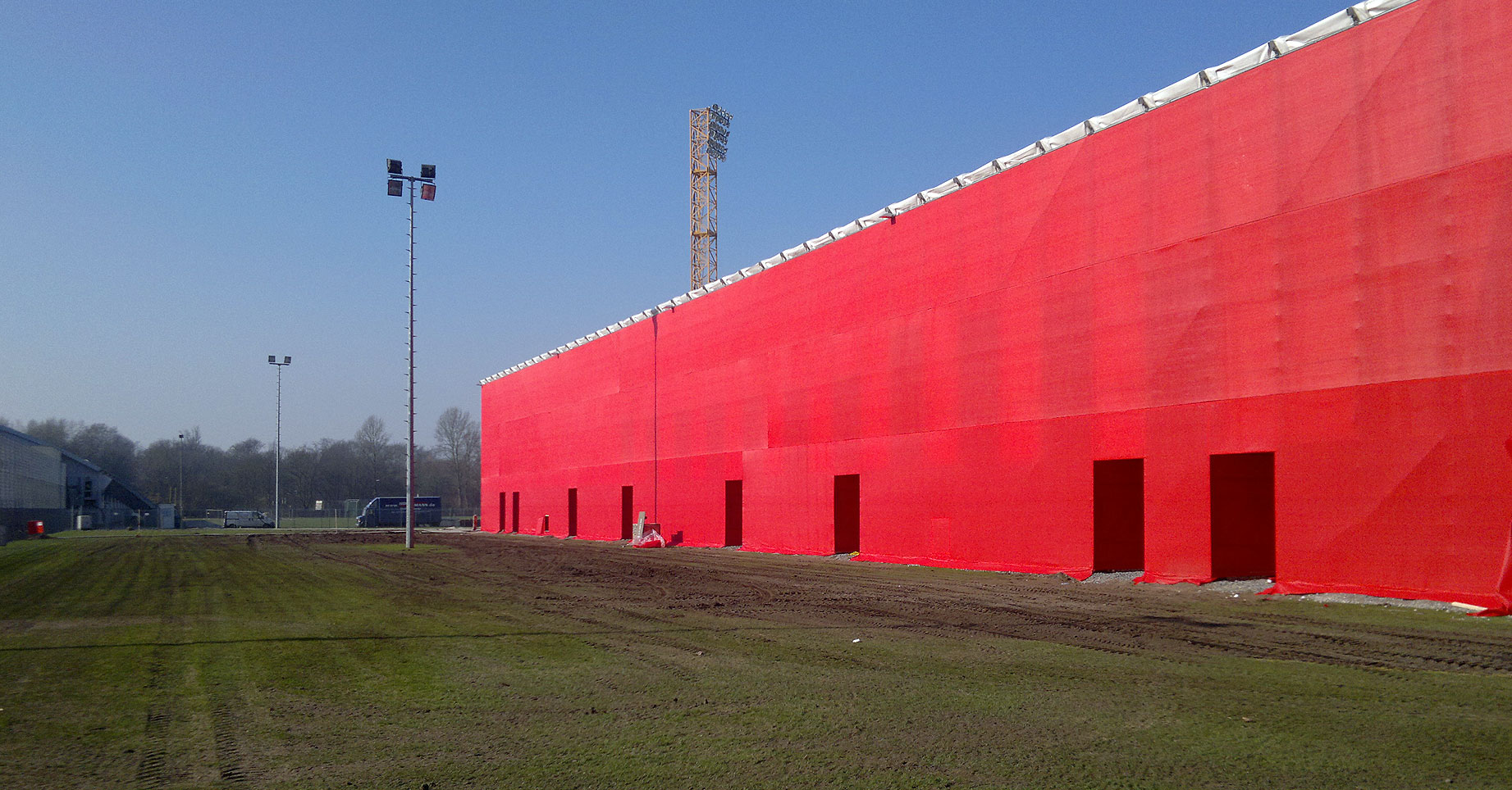 Temporäres Stadion für Fortuna Düsseldorf Nüssli AG (Schweiz), 2011